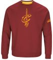 Cleveland Cavaliers Mens Garnet Team Back Up Crew Sweatshirt