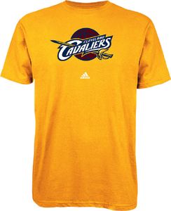 Cleveland Cavaliers Gold Primary Logo T Shirt by Adidas