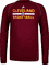 Cleveland Cavaliers Heather Wine Climalite Practice Long Sleeve Shirt by Adidas