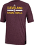 Cleveland Cavaliers Heather Wine Climalite Practice Short Sleeve Shirt by Adidas