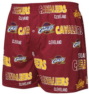 Cleveland Cavaliers Mens Oversized Wine Sweep Boxer Shorts
