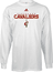 Cleveland Cavaliers NBA White Long Sleeve Tee Shirt By Adidas