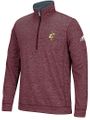Cleveland Cavaliers Heather Wine Adidas 1/4 Zip 4 Corner Embroidered Synthetic Shirt