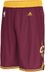 Adidas Cleveland Cavaliers Burgundy Embroidered Swingman Basketball Shorts 