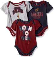 Cleveland Cavaliers Infant & Toddler Little Fan 3 Pack Creeper Set