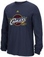 Cleveland Cavaliers Navy Cut The Net Adidas Long Sleeve Tee Shirt