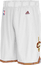 Cleveland Cavaliers White Youth 8" Inseam NBA Replica Basketball Shorts By Adidas