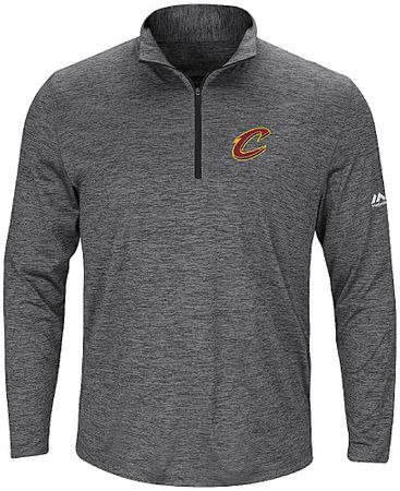 Cleveland Cavaliers Mens Majestic Remain Focused Half Zip Mock Neck Shirt