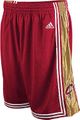 Clevland Cavaliers  Adult Garnet Tackle Twill Logo Swingman Shorts By Adidas