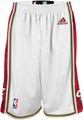 Clevland Cavaliers  Adult White Tackle Twill Logo Swingman Shorts By Adidas