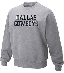 Dallas Cowboys Grey Coaches Sidelines Crewneck Sweatshirt