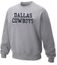Dallas Cowboys Grey Coaches Sidelines Crewneck Sweatshirt