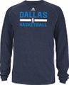 Dallas Mavericks Heather Navy Climalite Practice Long Sleeve Shirt by Adidas