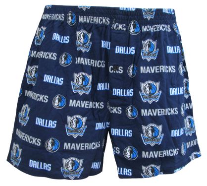 Dallas Mavericks Mens Navy NBA Keynote Boxer Shorts by Concepts Sports
