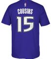 DeMarcus Cousins 15 Sacramento Kings High Def Select Replica T Shirt by Adidas