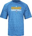 Denver Nuggets Adidas Lt. Blue Heather Authentic On-Court SS Practice Climalite Shirt