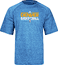 Denver Nuggets Adidas Lt. Blue Heather Authentic On-Court SS Practice Climalite Shirt