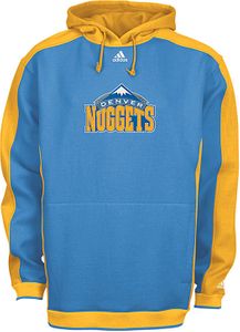 Denver Nuggets NBA Powder Blue Embroidered Dream Hooded Fleece Sweatshirt By Adidas