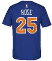 Derrick Rose 25 New York Knicks High Definition Select Replica T Shirt by Adidas