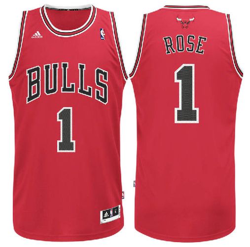 Derrick Rose #1 Youth Chicago Bulls Red Replica Basketball Jersey