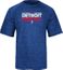 Detroit Pistons Adidas Blue Heather Authentic On-Court SS Practice Climalite Shirt