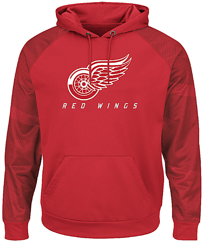 Detroit Red Wings Red Penalty Shot Synthetic Poly Hoodie by VF
