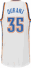 Kevin Durant Oklahoma City Thunder #35 White Swingman Basketball Jersey by Adidas