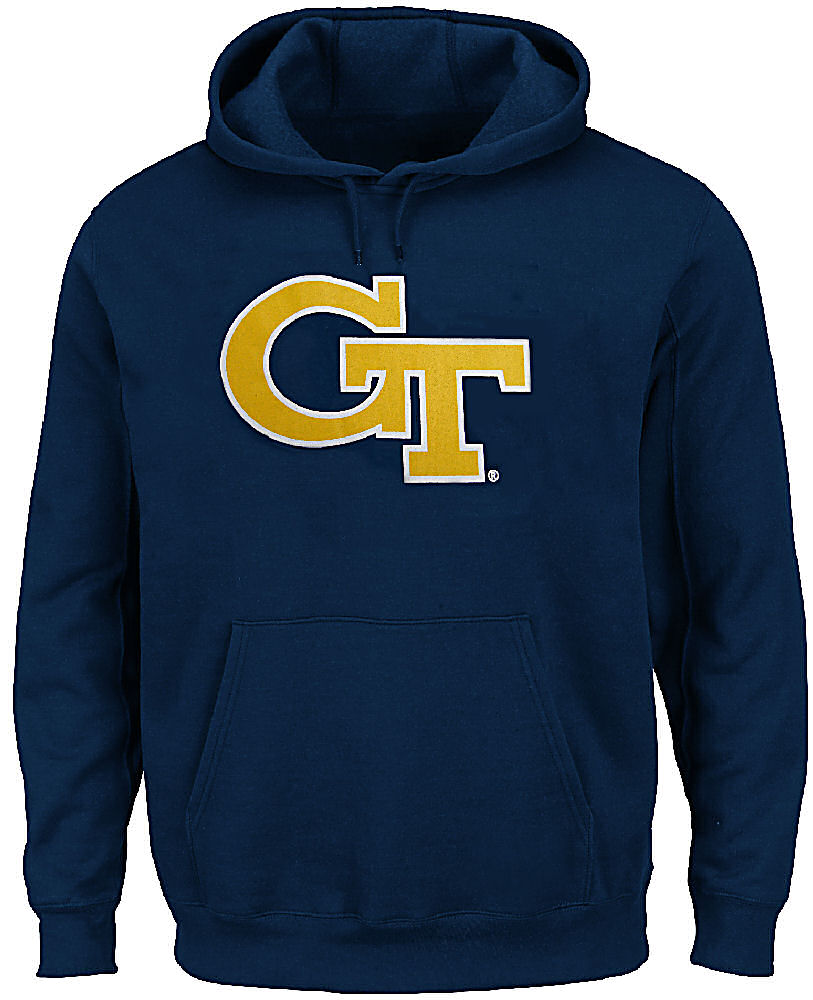 Georgia Tech Yellow Jackets Mens Blue School Logo Light