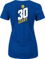 Ladies Stephen Curry Golden State Warriors Solid Recruit V Neck T Shirt