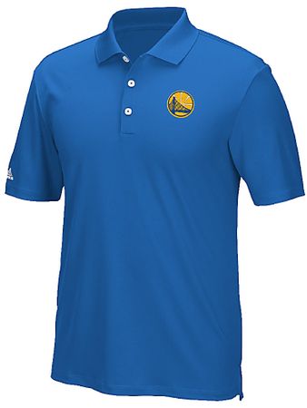 Golden State Warriors Mens Adidas Performance Climacool Golf Polo Shirt
