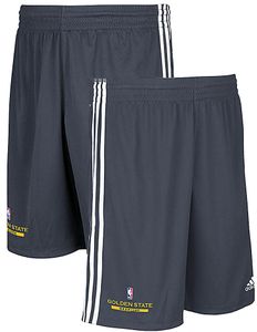 Golden State Warriors Grey Climalite Lead Practice Shorts by Adidas