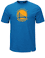 Golden State Warriors Mens Royal Established Position Short Sleeve T Shirt