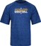 Golden State Warriors Blue Heather Adidas Authentic On-Court Practice SS Climalite Performance T Shirt