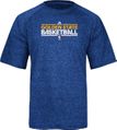 Golden State Warriors Blue Heather Adidas Authentic On-Court Practice SS Climalite Performance T Shirt