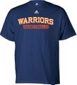 Golden State Warriors Blue NBA Double OT Short Sleeve Tee Shirt By Adidas