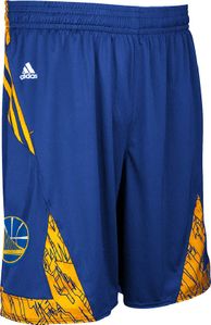 Golden State Warriors Blue NBA Pre-Game Authentic Basketball Shorts by Adidas