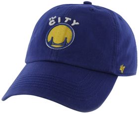 Golden State Warriors Blue Fitted Franchise Home Cap by 47 Brand