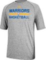 Golden State Warriors Grey Climalite Practice Short Sleeve Shirt by Adidas