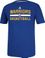 Golden State Warriors Heather Blue Climalite Practice Short Sleeve Shirt by Adidas