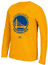 NBA Golden State Warriors Gold Adidas Primary Logo Long Sleeve T Shirt