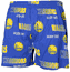 Golden State Warriors Mens Oversized Royal Sweep Boxer Shorts