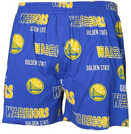 Golden State Warriors Mens Oversized Royal Sweep Boxer Shorts