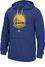 Golden State Warriors Mens Heather Blue Ultimate Logo Synthetic Hoodie Top by Adidas