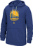 Golden State Warriors Mens Heather Blue Ultimate Logo Synthetic Hoodie Top by Adidas