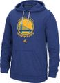 Golden State Warriors Mens Heather Blue Ultimate Logo Synthetic Hoodie Top by Adidas