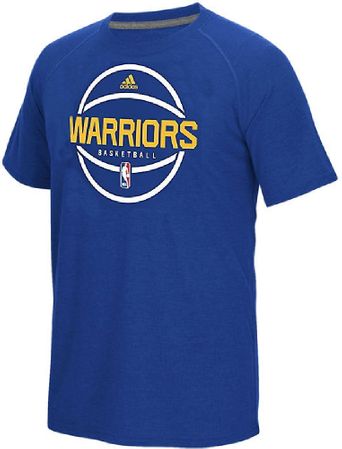 Golden State Warriors Blue Practice Short Sleeve T Shirt