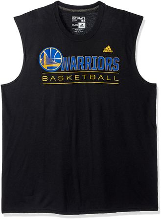 Golden State Warriors Adidas Black Ball Out Ultimate Synthetic Sleeveless Shirt