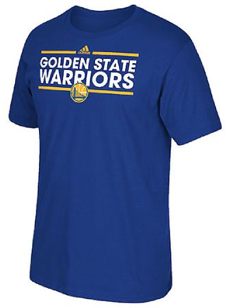 Golden State Warriors Adidas Royal Blue Dassler Ultimate Synthetic Short Sleeve T Shirt
