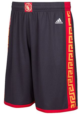 Golden State Warriors Carbon Chinese New Year Swingman Shorts By Adidas