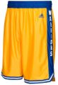 Golden State Warriors Gold Hardwood Classics Embroidered Swingman Shorts By Adidas